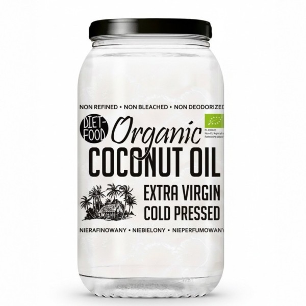 Bio Olej Kokosowy Nierafinowany Extra Virgin 1000 ml