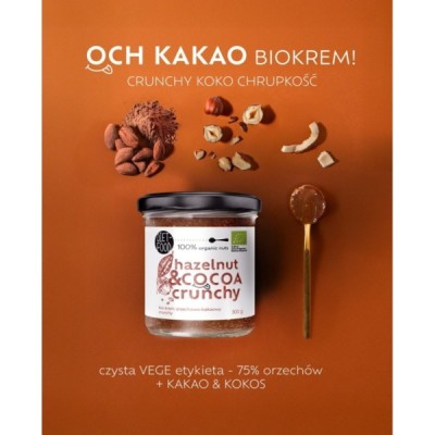 Bio Krem Orzechowo Kakaowy - Crunchy 300 g