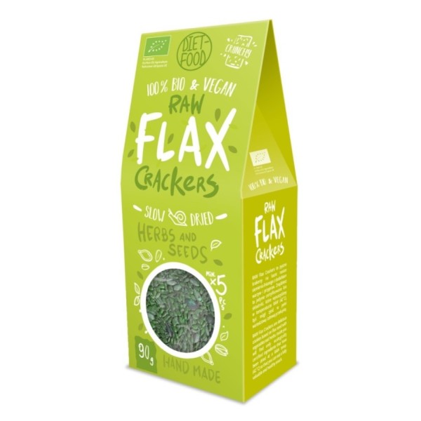 Bio Flax Crackers With Seeds And Herbs 90 g
