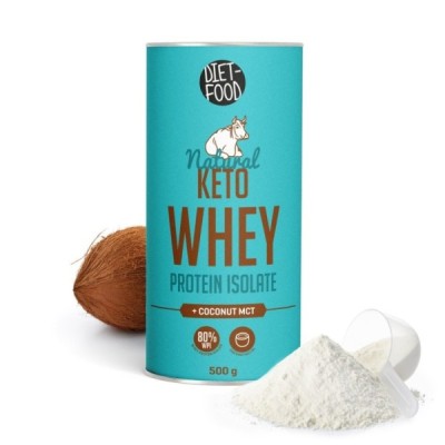 Keto Izolat Białko Serwatkowe z Olejem Kokosowym MCT 500 g