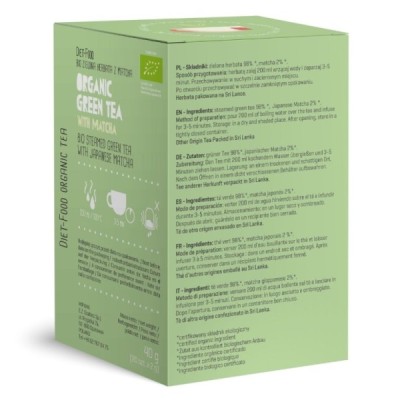 Bio Green Tea Matcha 20 tea bags - 40 g