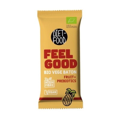 Bio Wegański Batonik FEEL GOOD - owocowy z prebiotykami 35 g