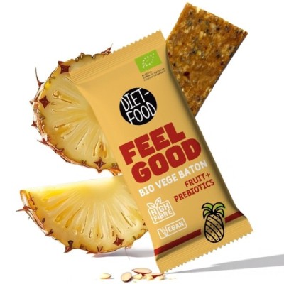 Bio Wegański Batonik FEEL GOOD - owocowy z prebiotykami 35 g