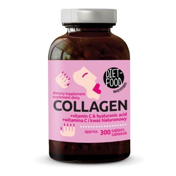 Collagen with hyaluronic acid and vitamin C 150 g - approx. 300 tabs.