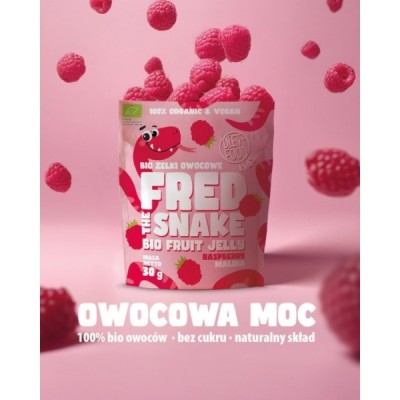 Bio Fruit Jelly Fred The Snake - Raspberry 30 g