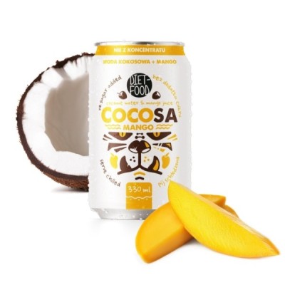 Cocosa Woda Kokosowa z młodego kokosa Niegazowana z sokiem z Mango NFC 330 ml (kaucja)