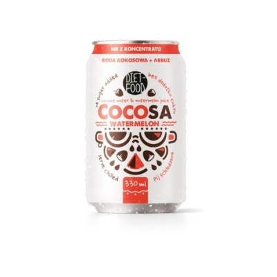 Cocosa Woda Kokosowa z młodego kokosa Niegazowana z sokiem z Arbuza NFC 330 ml (kaucja)