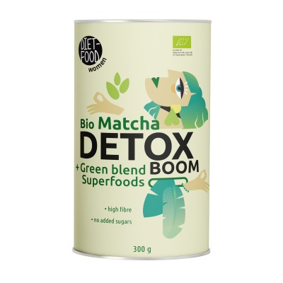 Organic Matcha Detox Boom 300 g + Electric Milk Frother USB-C