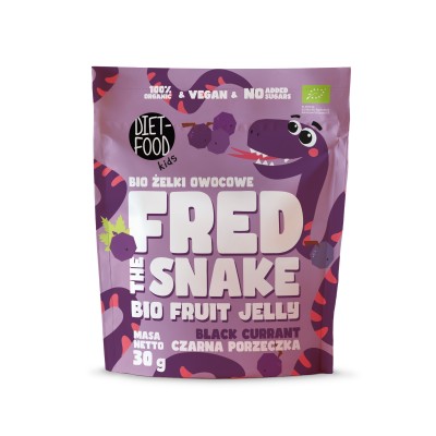 Bio Fruit Jelly Fred The Snake - Blackcurrant 30 g